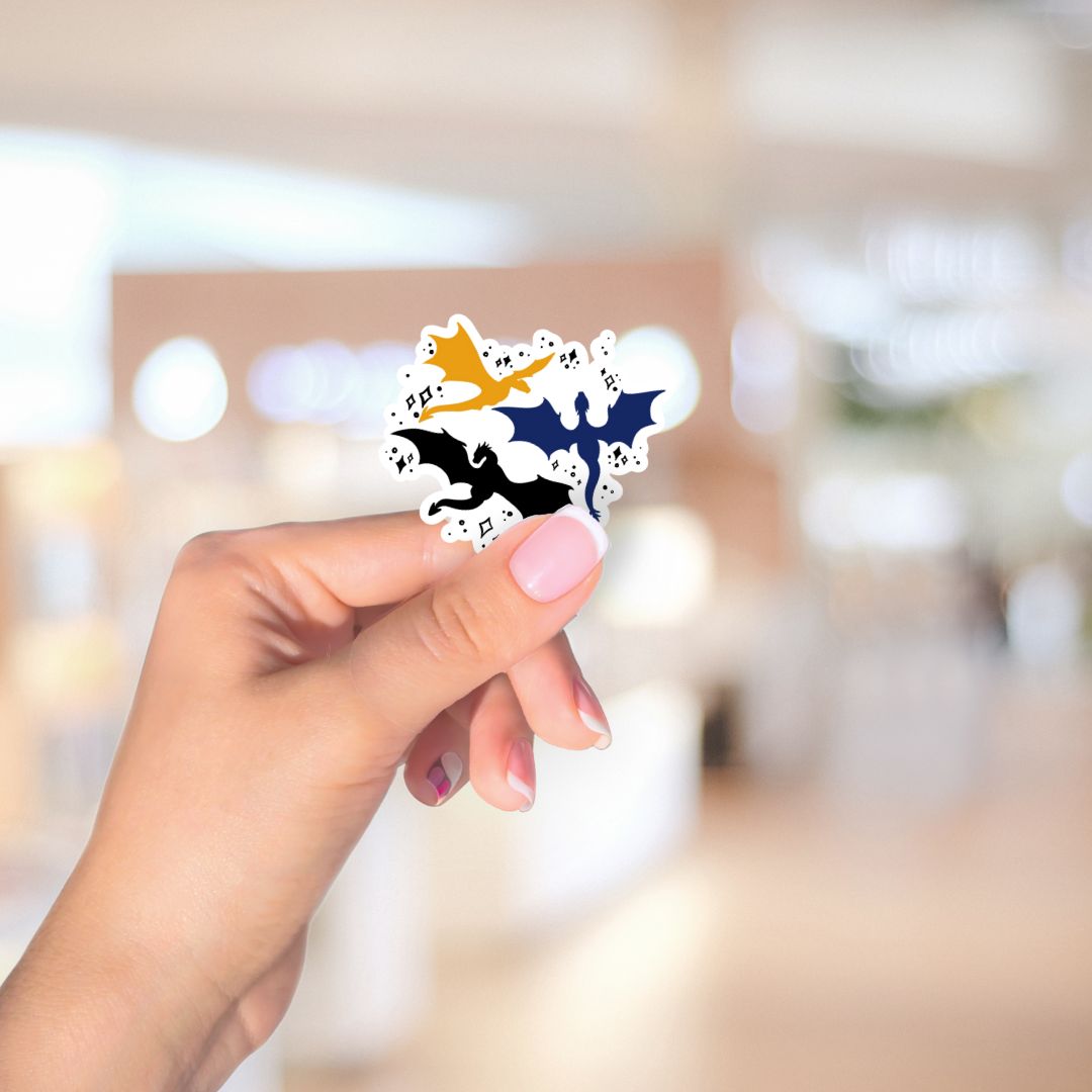 Magical Dragons Sticker | Dragon Rider | Fantasy Stickers