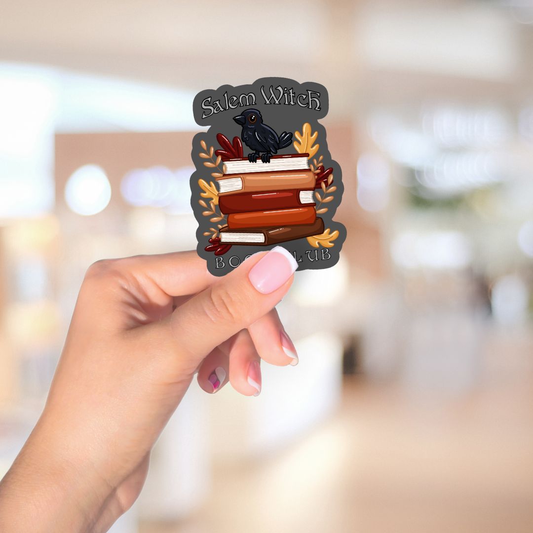 Salem Witch Book Club Sticker | Fall & Halloween Kindle Stickers