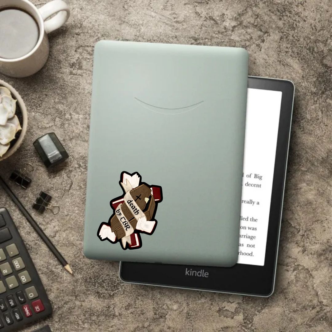 Death By TBR Sticker | Fall & Halloween Kindle Stickers