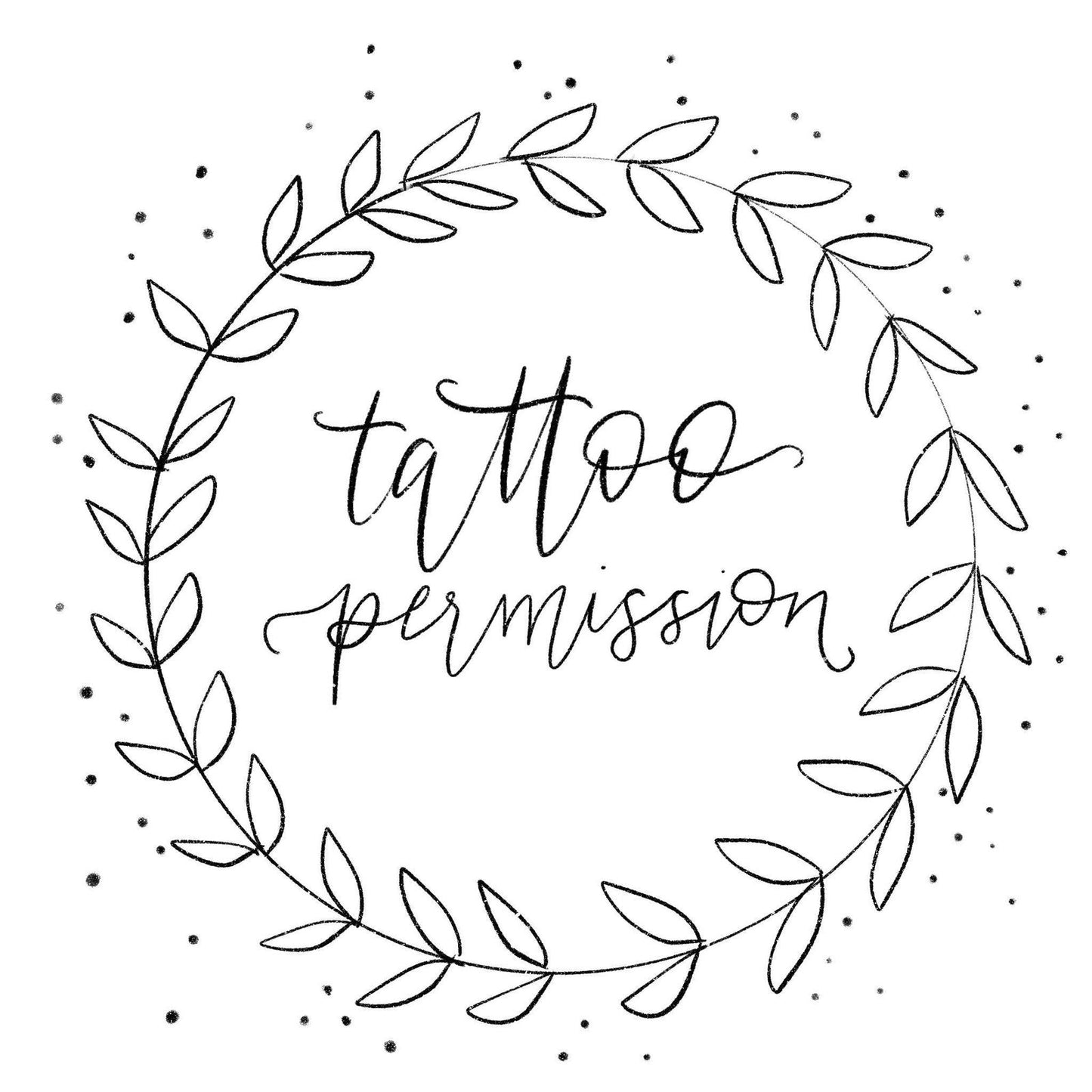 Tattoo Ticket or Tattoo Permissions, Please Read Description - Serafine Art & Design -