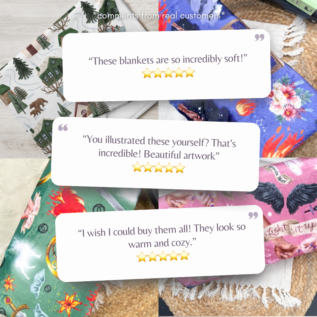 Spark of the Everflame Throw Blanket | Kindred’s Curse Saga by Penn Cole | Officially Licensed