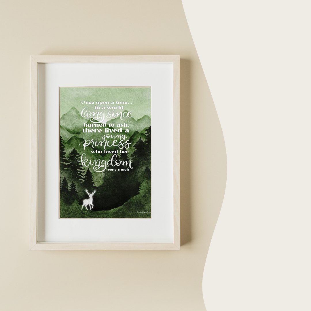 Throne of Glass Quote Print | Terrasen | Bookish Wall Art - Serafine Art & Design -