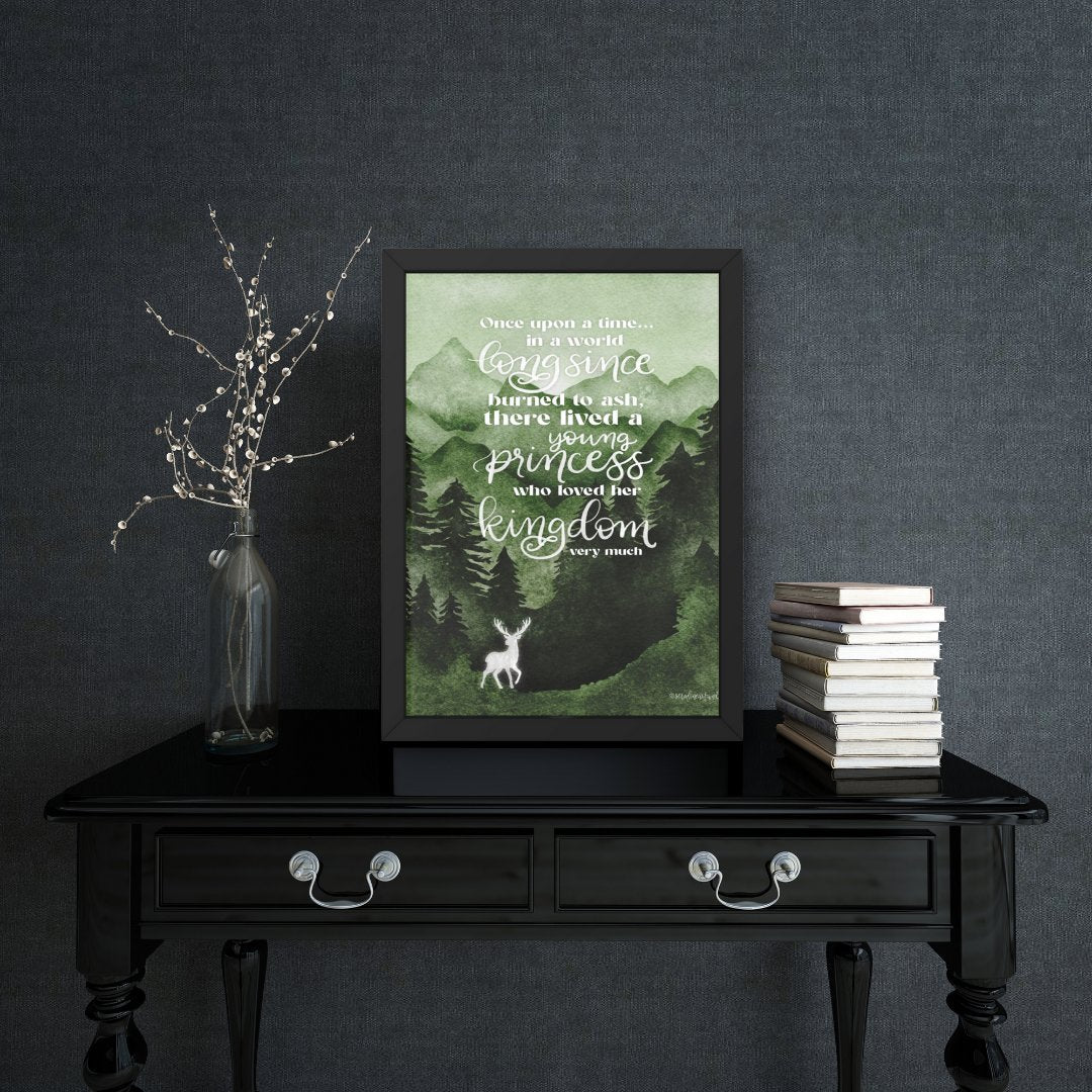 Throne of Glass Quote Print | Terrasen | Bookish Wall Art - Serafine Art & Design -