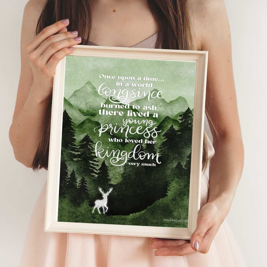 Throne of Glass Quote Print | Terrasen | Bookish Wall Art - Serafine Art & Design -