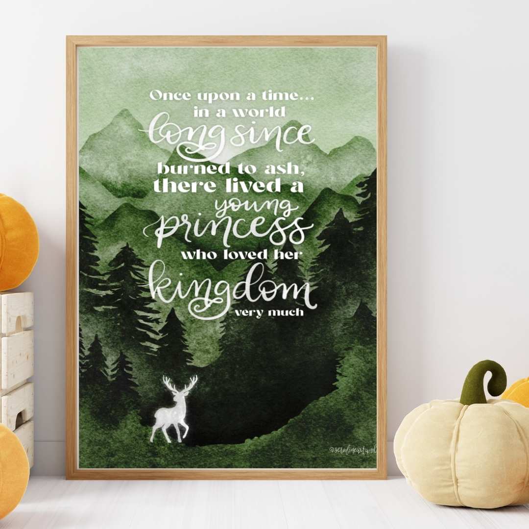 Throne of Glass Quote Print | Terrasen | Bookish Wall Art - Serafine Art & Design -
