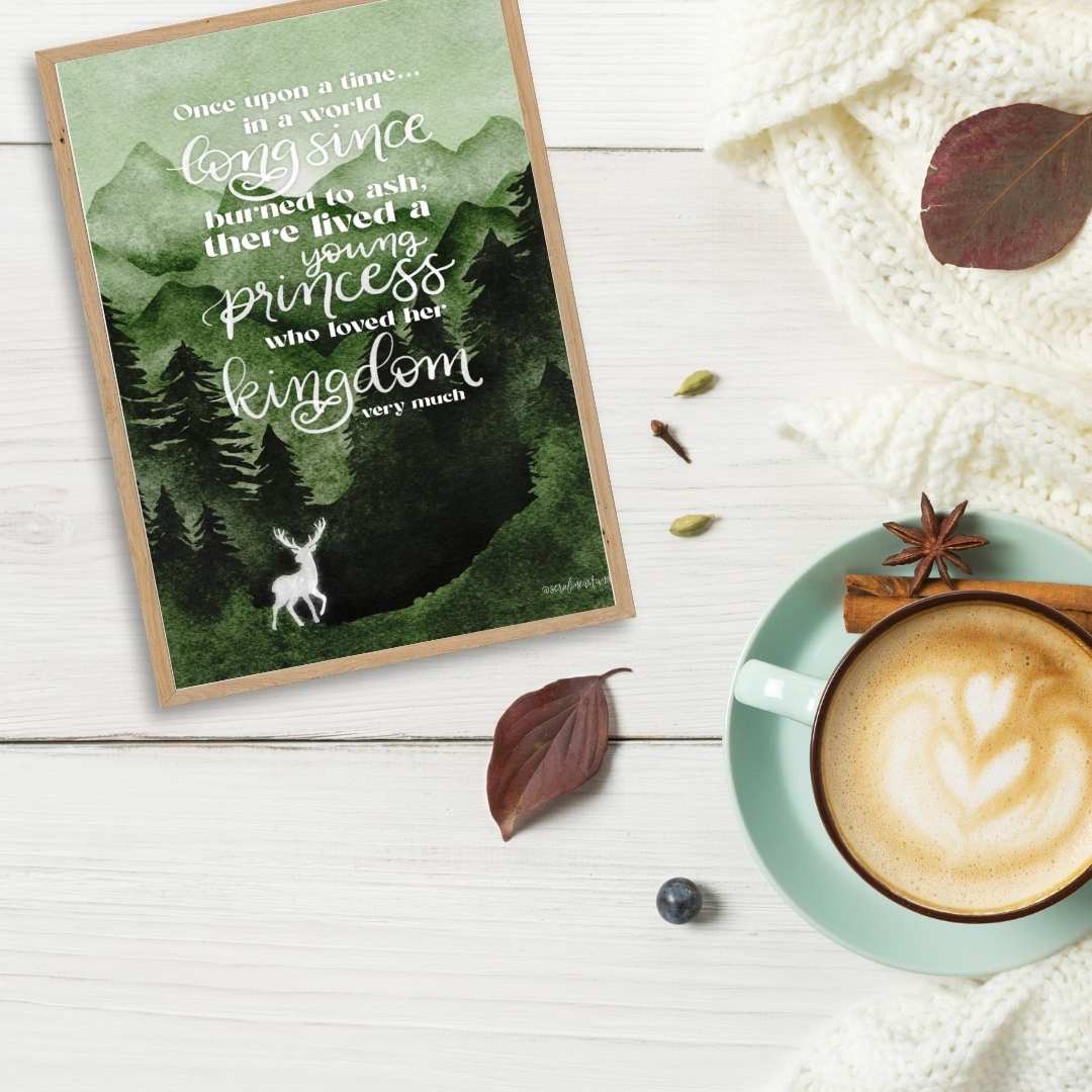 Throne of Glass Quote Print | Terrasen | Bookish Wall Art - Serafine Art & Design -