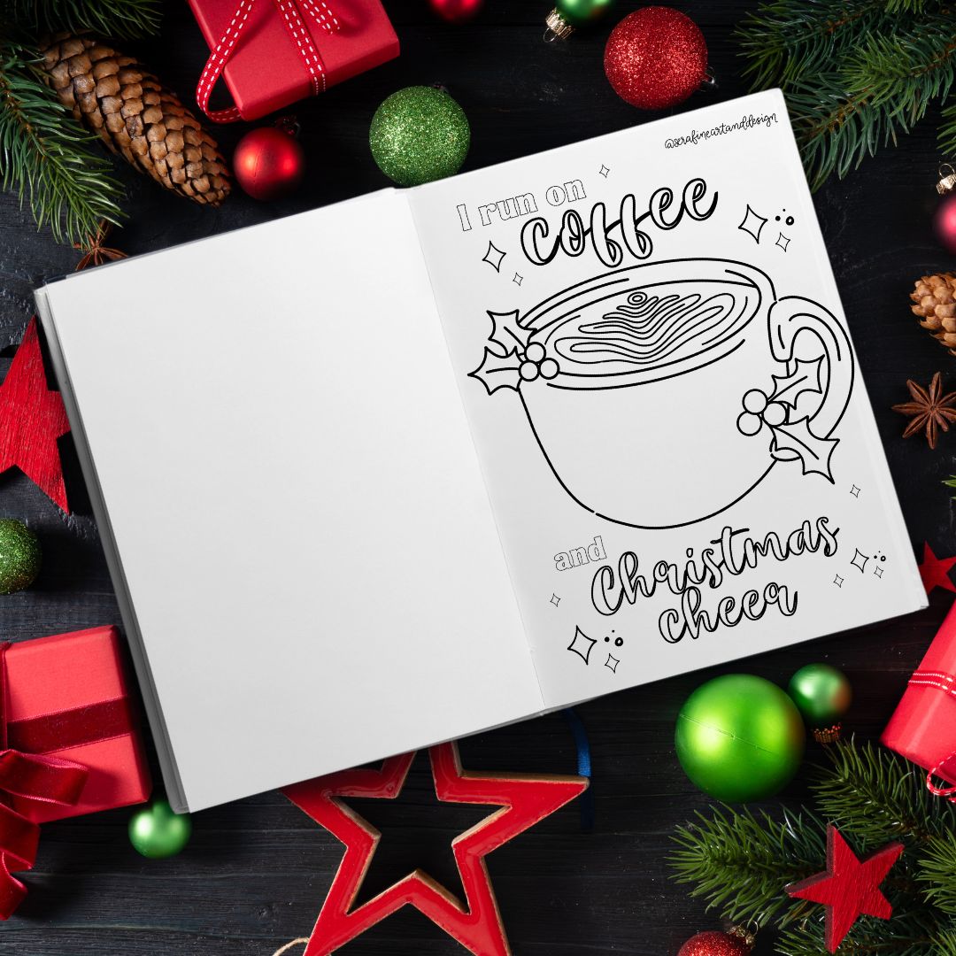 The Hygge Christmas Coloring Book by Serafine Art and Design