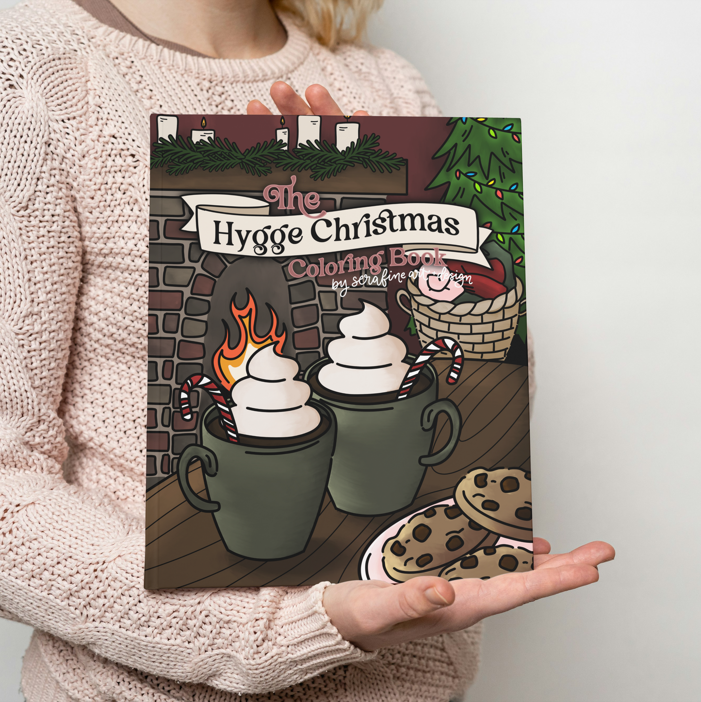 The Hygge Christmas Coloring Book by Serafine Art and Design