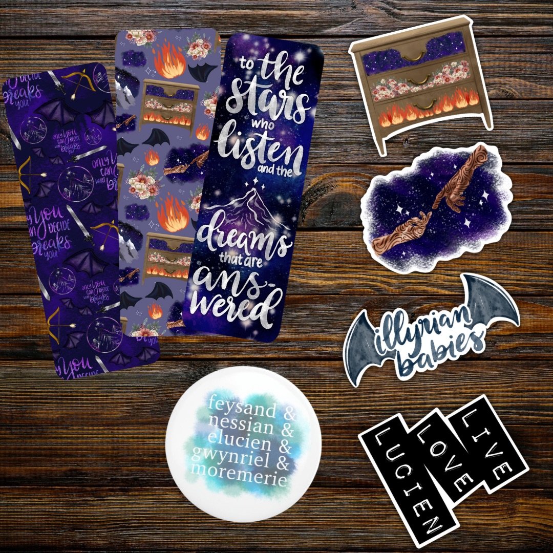 ACOTAR Sticker/Bookmark/Button Bundle