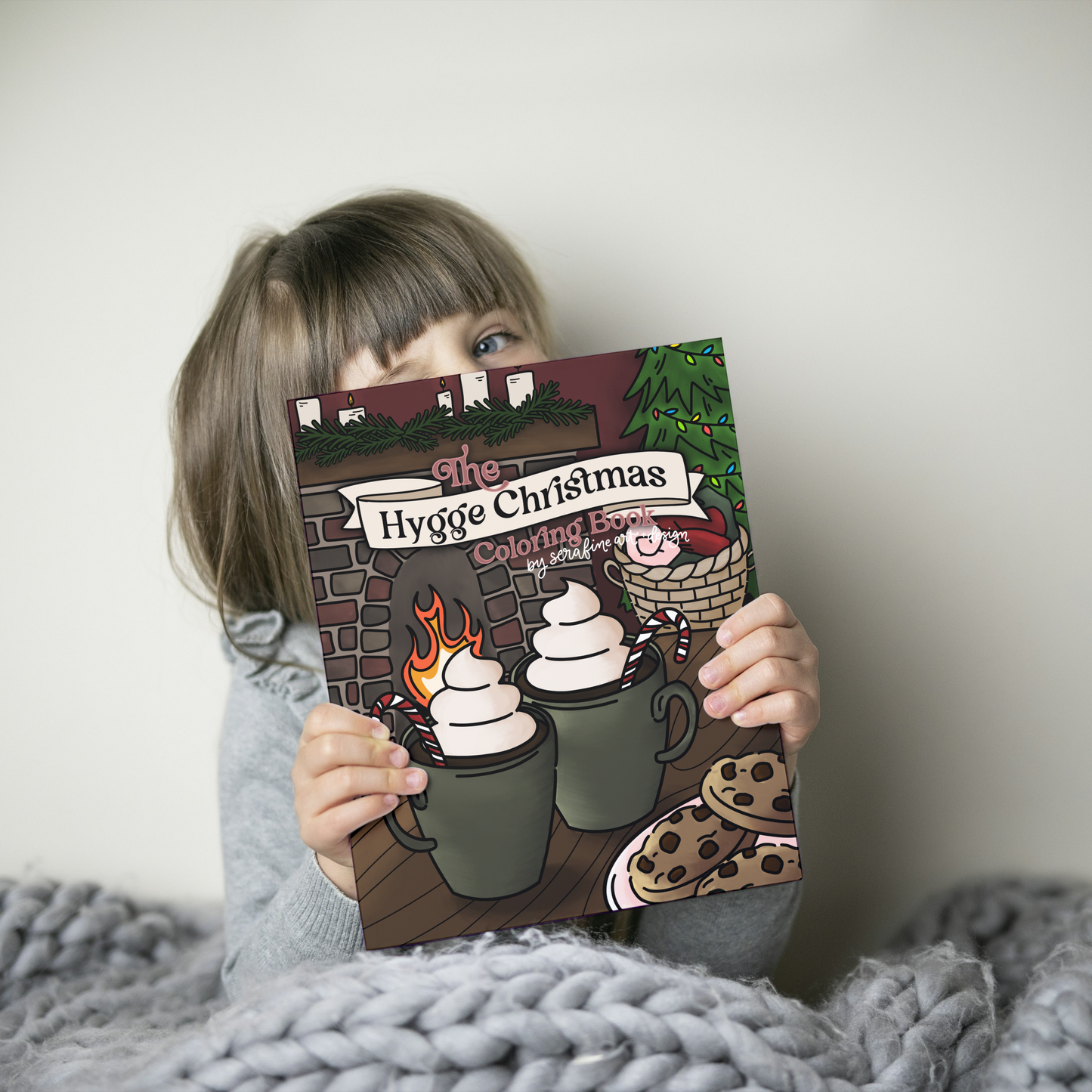 The Hygge Christmas Coloring Book by Serafine Art and Design