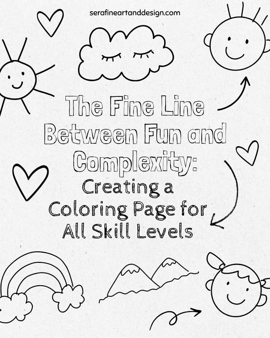 The Fine Line Between Fun and Complexity: Creating a Coloring Page for All Skill Levels