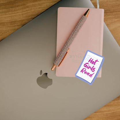 Hot Girls Read Library Card 90s Nostalgia Sticker
