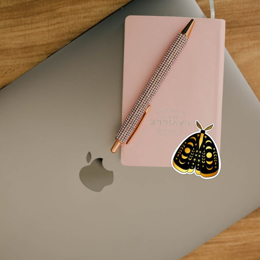 Moth Celestial Sticker | Moon Phase Art | 90s Celestial