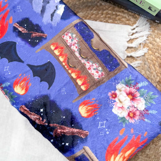 ACOTAR Feyre’s Paintings Throw Blanket | Sarah J Maas | Bookish Merch