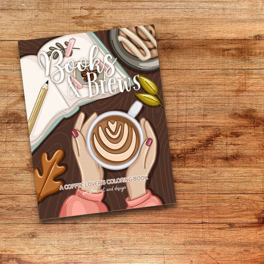 Books & Brews: Coloring Book by Serafine Art and Design