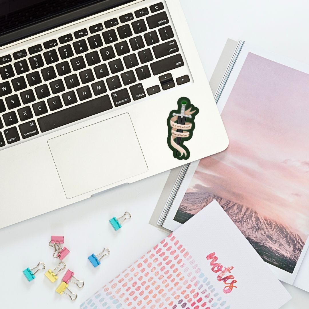 Are You Always This Disobedient? Sticker | The Witch Collector by Charissa Weaks | Officially Licensed