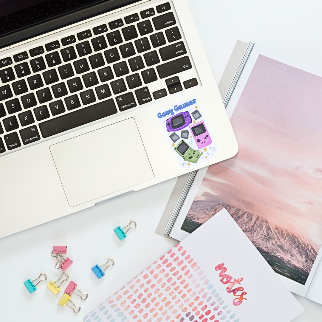 Cozy Gamer Handheld Gaming 90s Nostalgia Sticker