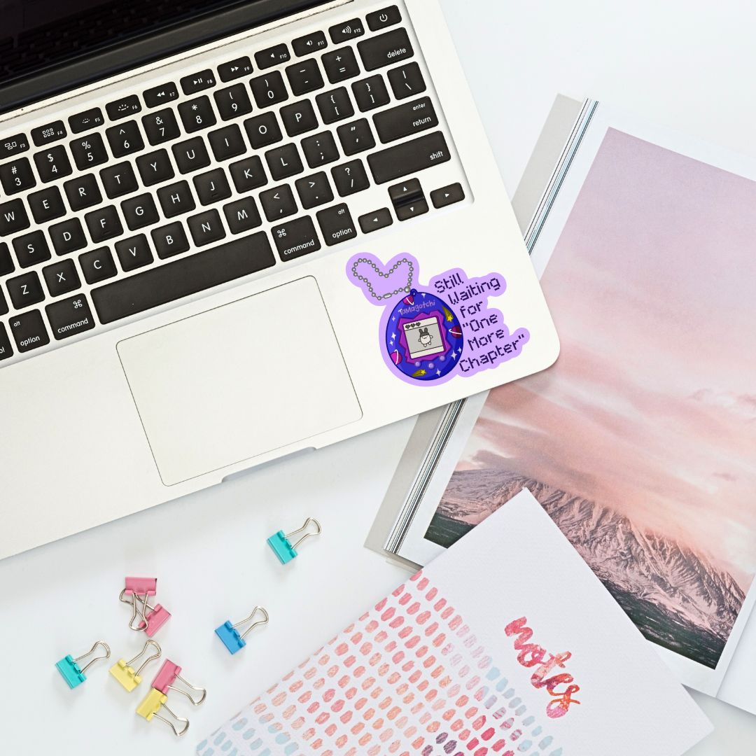 "Still Waiting" Cute Digital Pet 90s Nostalgia Sticker