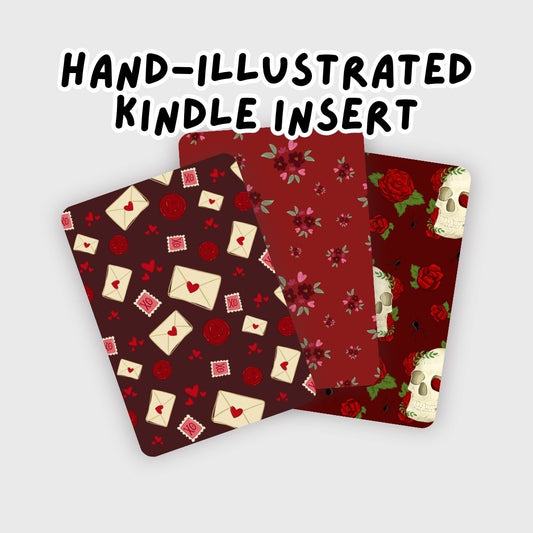 Dark Romantic Kindle Inserts | Romance Kindle Accessories for Book Lovers