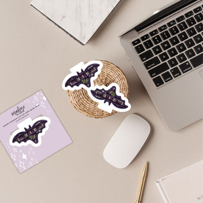 Bat Bookshelf Dark Academia Magnetic Bookmark