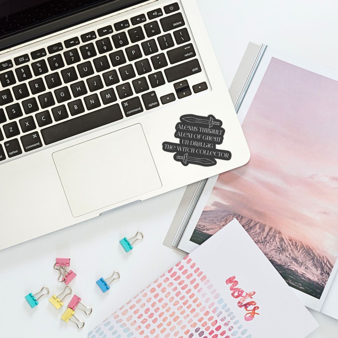 Alexus Thibault's Names Sticker | The Witch Collector by Charissa Weaks | Officially Licensed