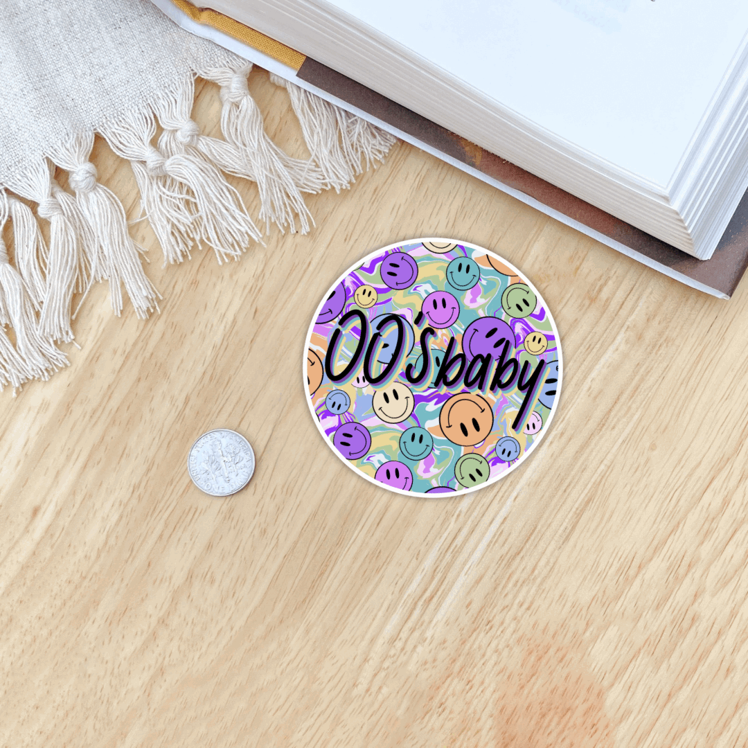 2000’s Baby Psychedelic Sticker - Serafine Art & Design - 