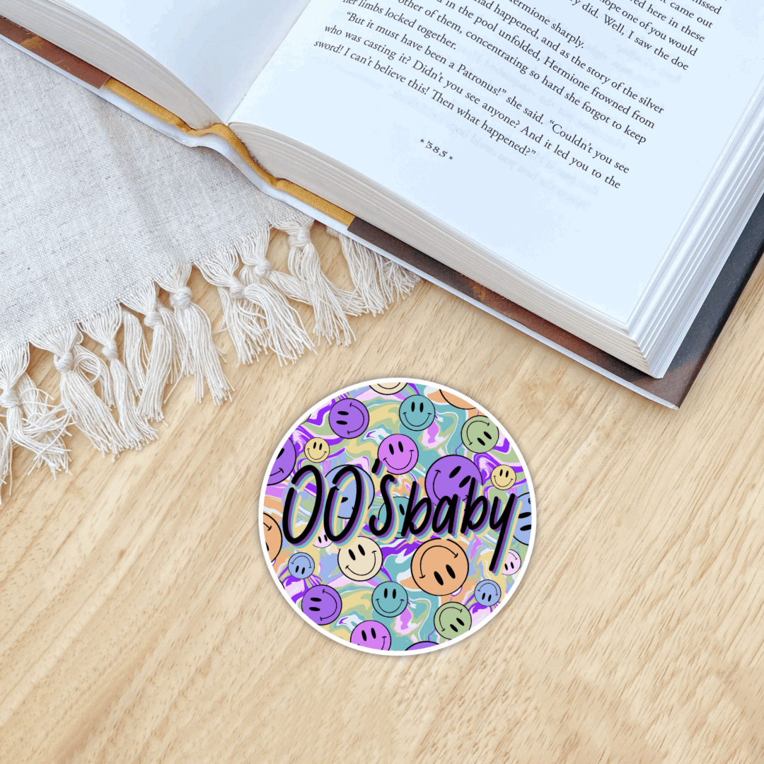 2000’s Baby Psychedelic Sticker - Serafine Art & Design - 