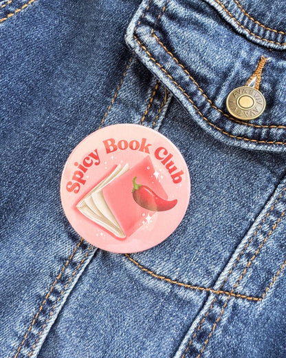 Spicy Book Club Pin | Bookish Pinback Button