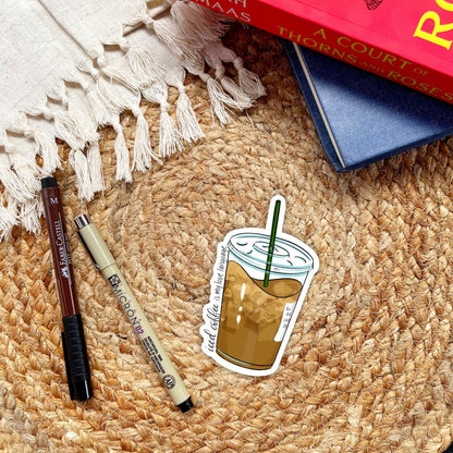 Iced Coffee Is My Love Language | Coffee Lover Stickers