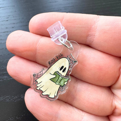 Boo-kish Reading Ghost Kindle Charm | Bookish USB-C Dust Plug