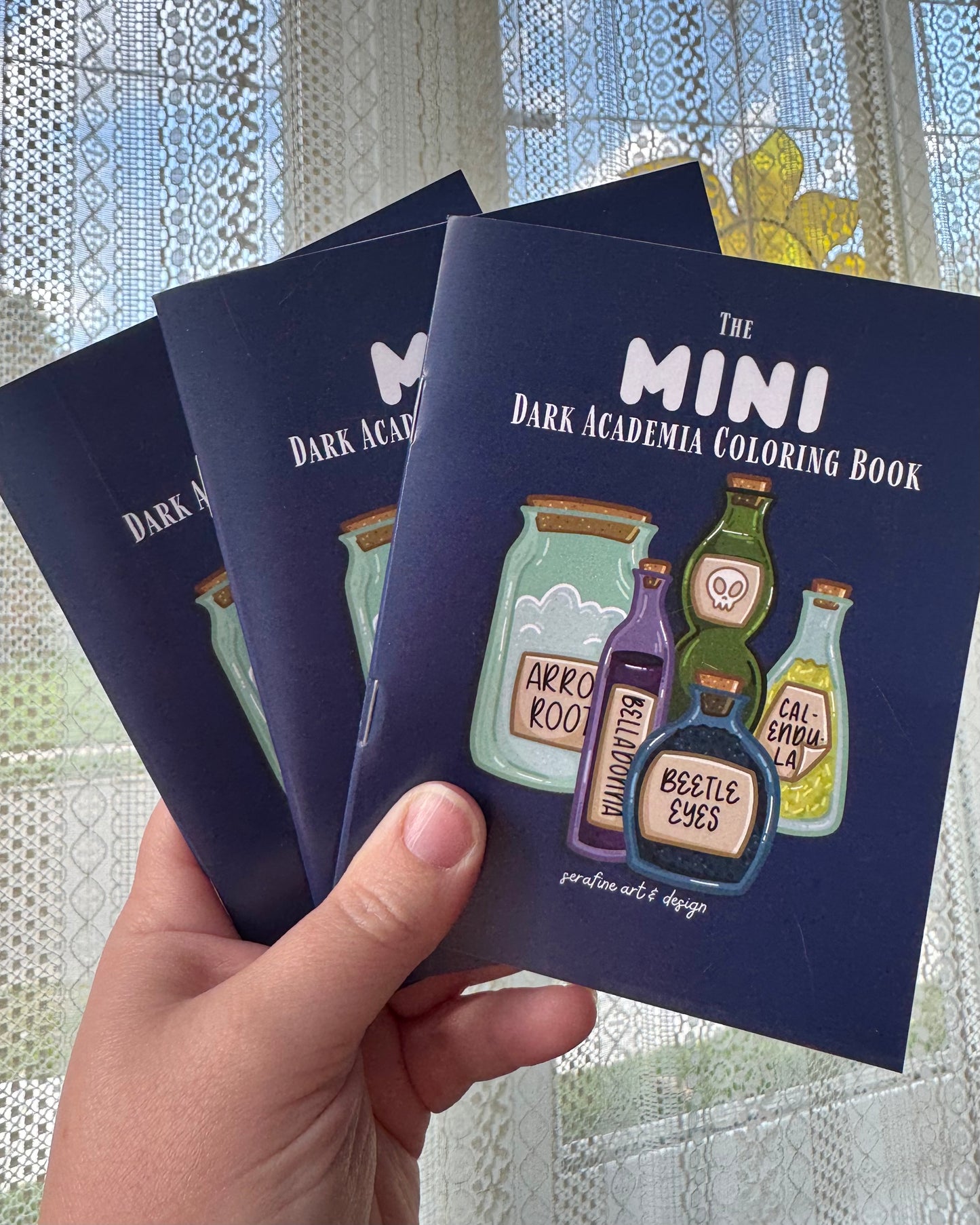 Mini Coloring Book - Dark Academia