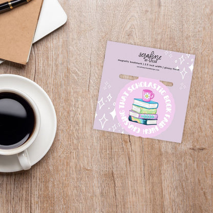 Chasing That Scholastic Book Fair High 90s Nostalgia Magnetic Bookmark