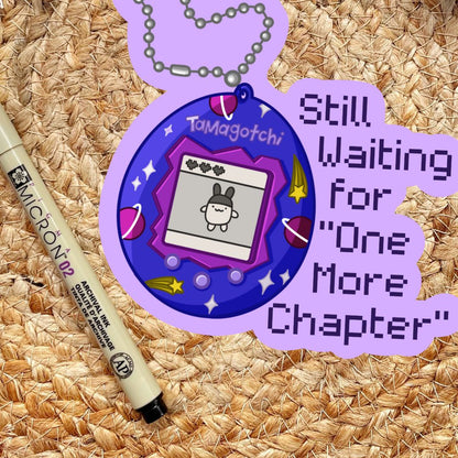 "Still Waiting" Cute Digital Pet 90s Nostalgia Sticker