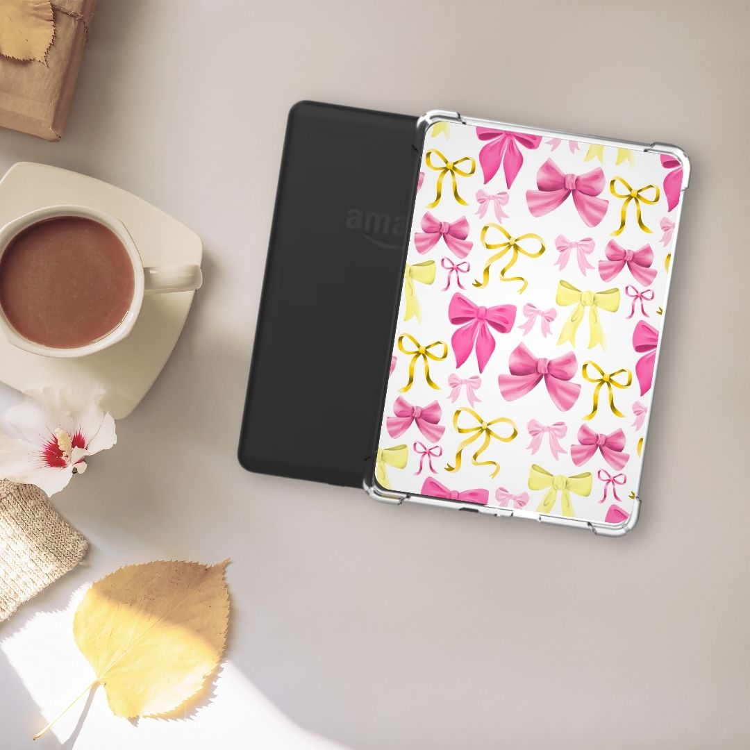 Romantic Coquette Bows Kindle Inserts | Adorable Kindle Accessories for Book Lovers
