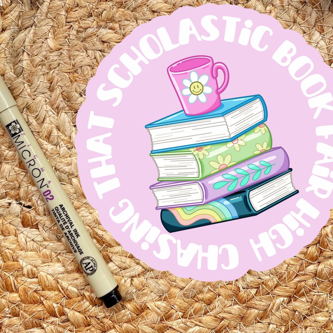 Chasing That Scholastic Book Fair High 90s Nostalgia Sticker