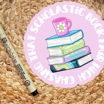 Chasing That Scholastic Book Fair High 90s Nostalgia Sticker
