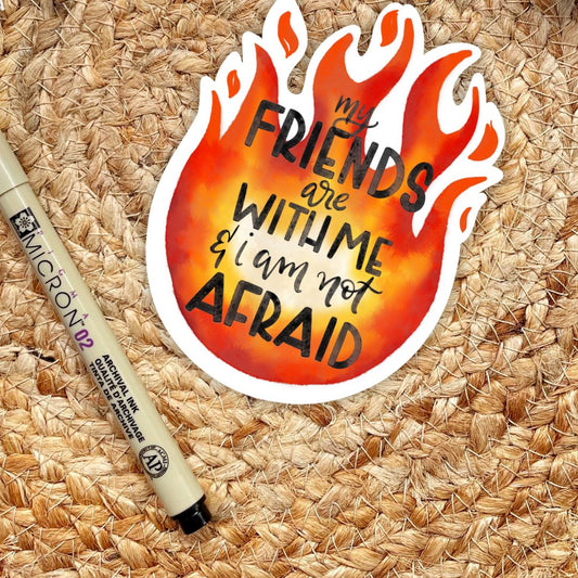 My Friends Are With Me Lehabah Sticker | Sarah J Maas | Crescent City Merch