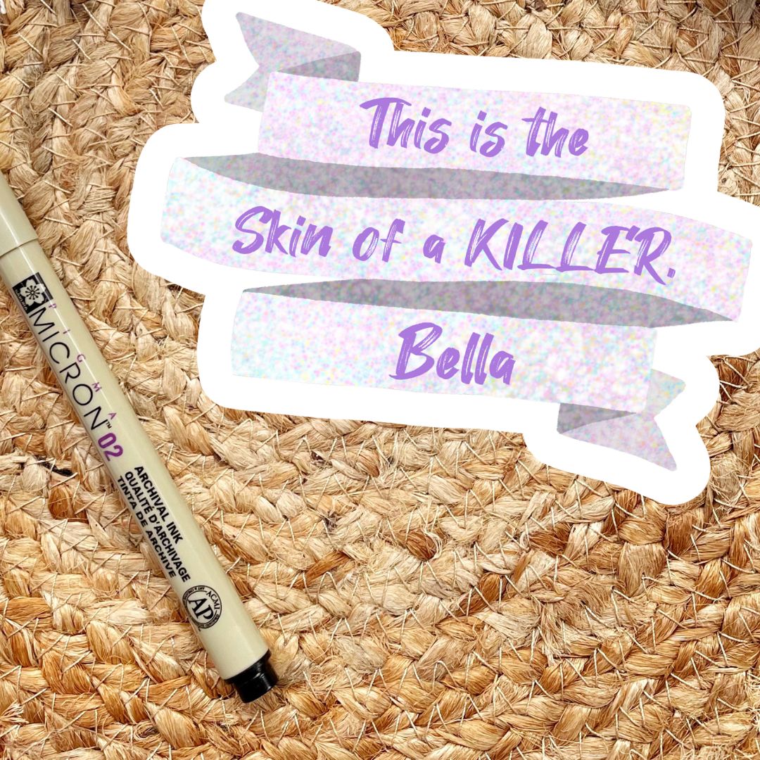 Sparkly Vampire Sticker | Skin of a Killer
