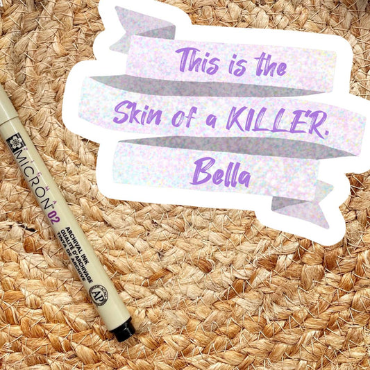 Sparkly Vampire Sticker | Skin of a Killer