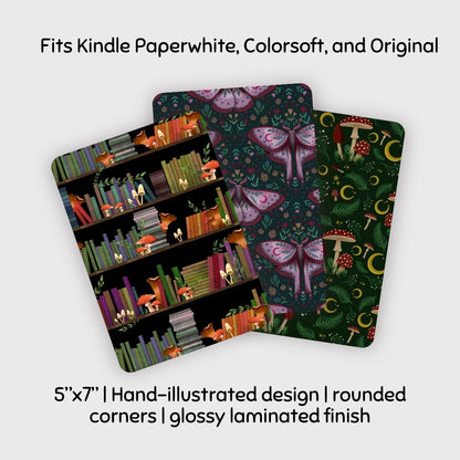 Dark Forest Kindle Inserts | Dark Academia Kindle Accessories for Book Lovers