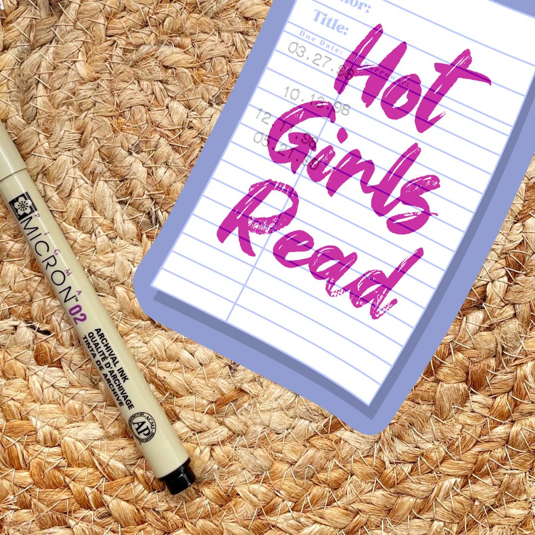 Hot Girls Read Library Card 90s Nostalgia Sticker