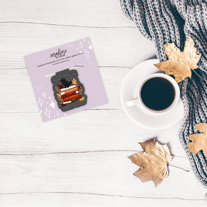 Salem Witch Book Club Dark Academia Spooky Magnetic Bookmark