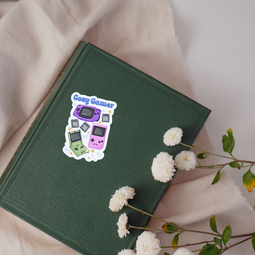 Cozy Gamer Handheld Gaming 90s Nostalgia Sticker