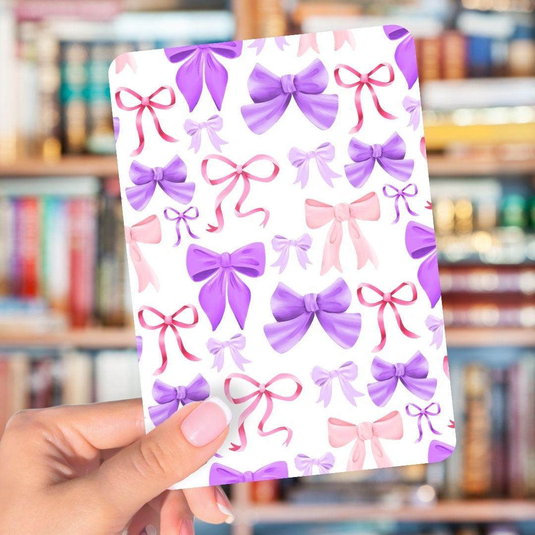 Romantic Coquette Bows Kindle Inserts | Adorable Kindle Accessories for Book Lovers