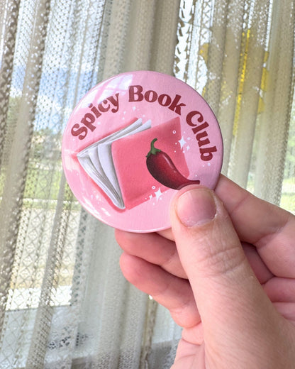 Spicy Book Club Pin | Bookish Pinback Button