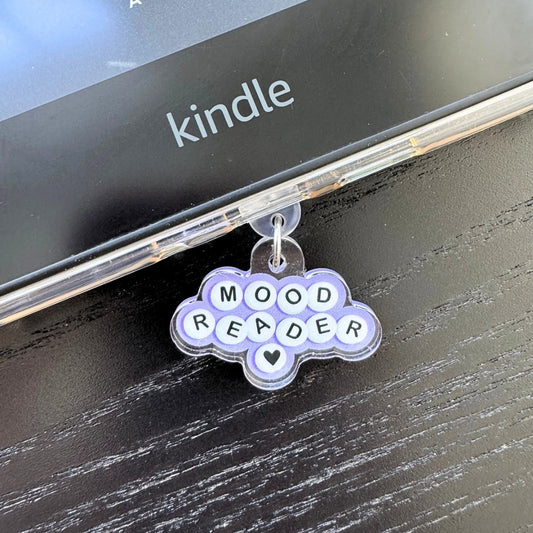 Mood Reader Friendship Bracelet Kindle Charm | Bookish USB-C Dust Plug