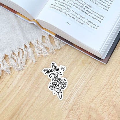 There She Is Sword and Roses Sticker | Carissa Broadbent Serpent & The Wings of Night Officially Licensed (Copy)