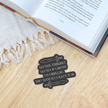 Alexus Thibault's Names Sticker | The Witch Collector by Charissa Weaks | Officially Licensed