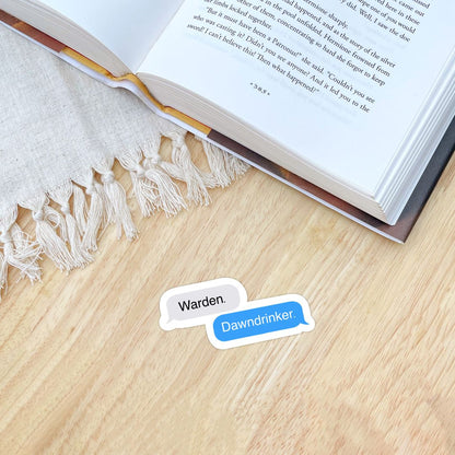 Mische & Asar Chat Sticker | Carissa Broadbent Serpent & The Wings of Night Officially Licensed