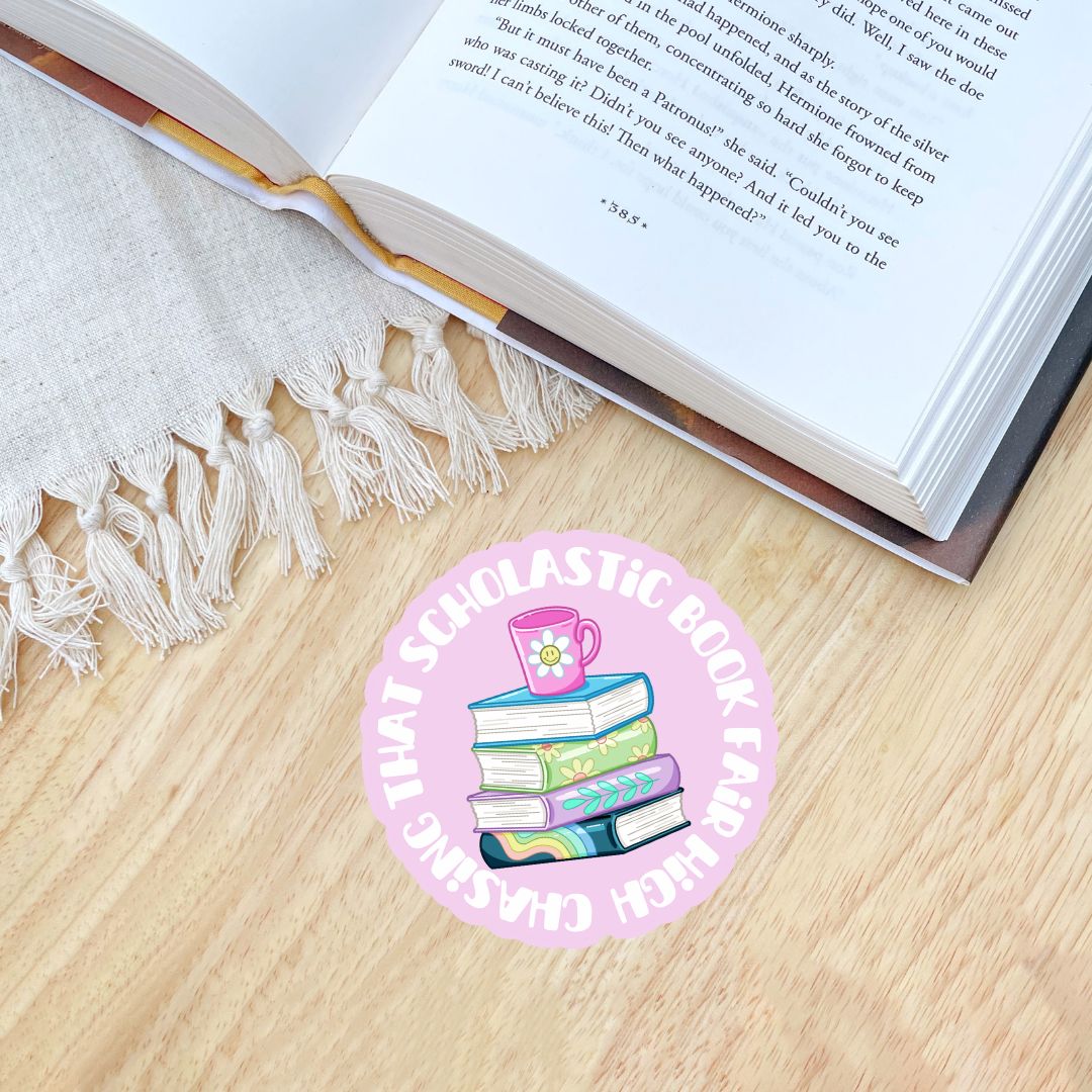 Chasing That Scholastic Book Fair High 90s Nostalgia Sticker